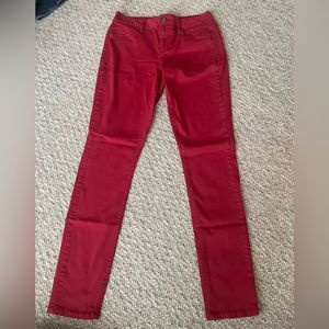 Maurices Red Skinny jeans